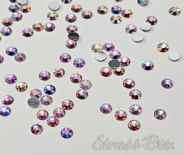 Jelly CRYSTAL AB / CHROM SS20/~5mm NON HOTFIX Rhinestones zum Kleben Irisierend RESIN